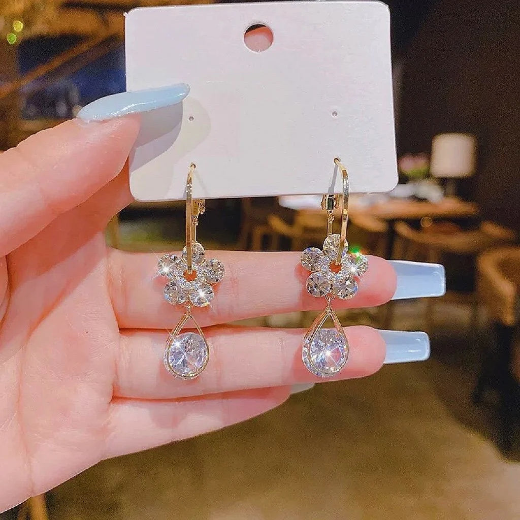 🔥Fashion Flower Crystal Earrings