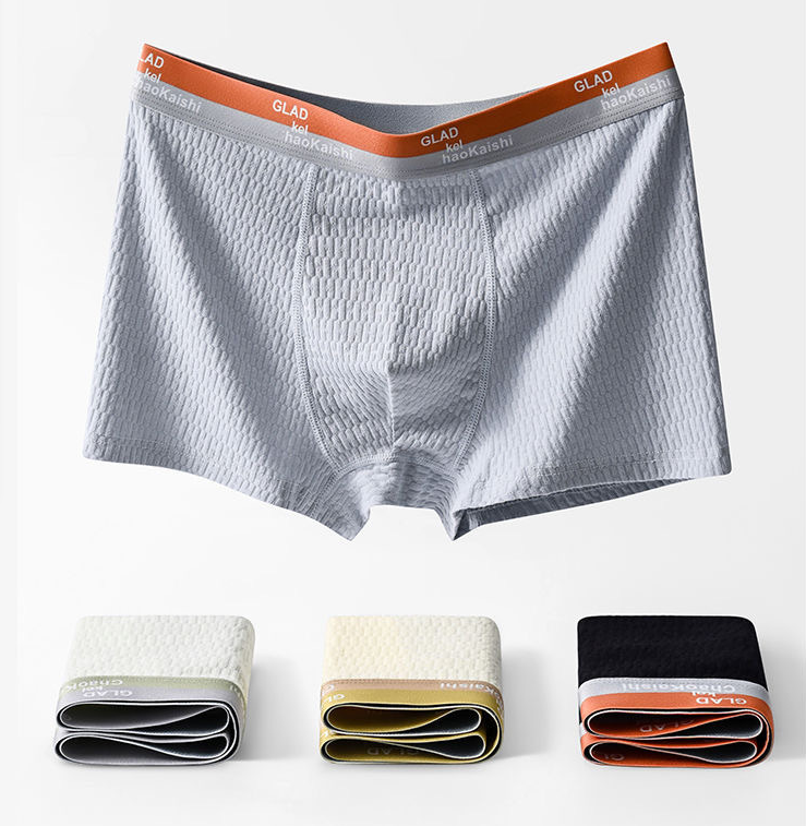 🎉Bubble Cotton Men's Boxer Briefs Antibacterial Breathable Sweat Absorbent🎉