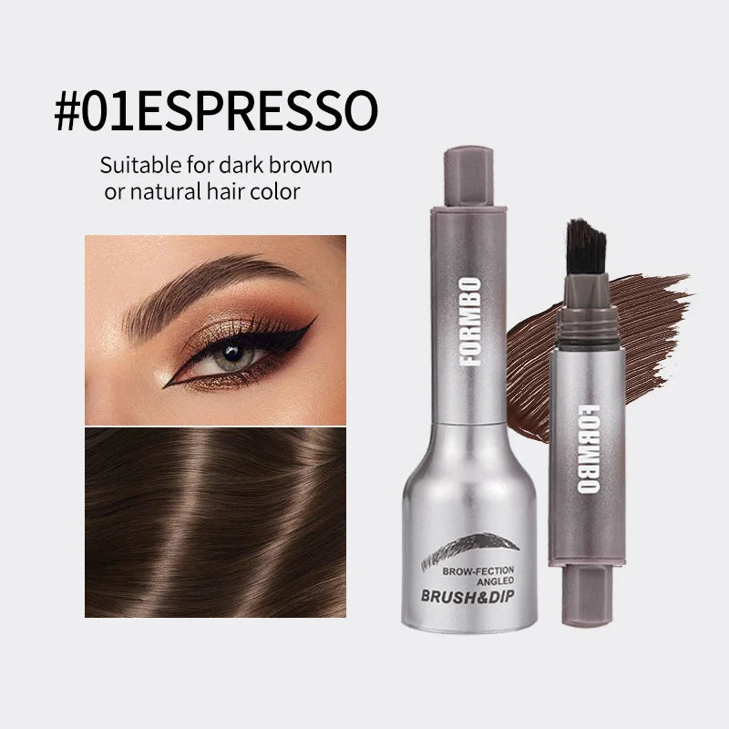 Brow-Fection Angled Brush & Dip Liquid Eyebrow Gel - Makeup and Cosmetic