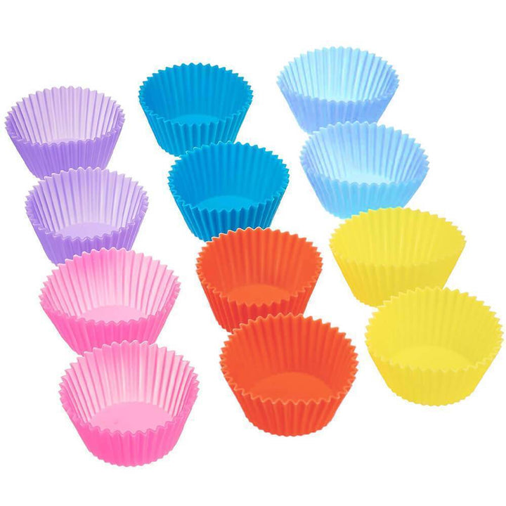 Reusable Silicone Baking Cups ১২ পিচ