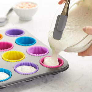 Reusable Silicone Baking Cups ১২ পিচ