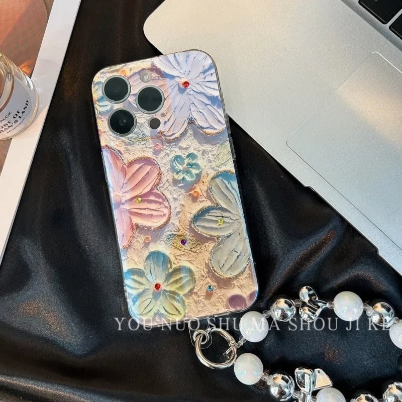 🔥🌸📱Oil Painting Flower Phone Case for Iphone 🌸