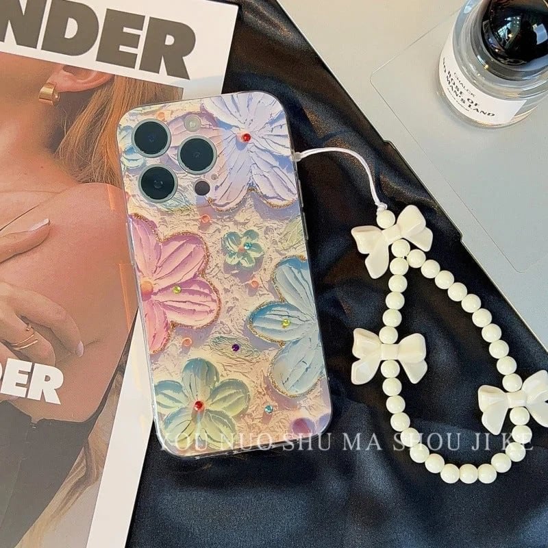 🔥🌸📱Oil Painting Flower Phone Case for Iphone 🌸