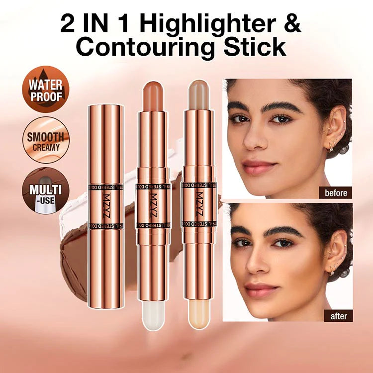 Natural Double-end Highlight Contour Stick "Authentic Korean product"