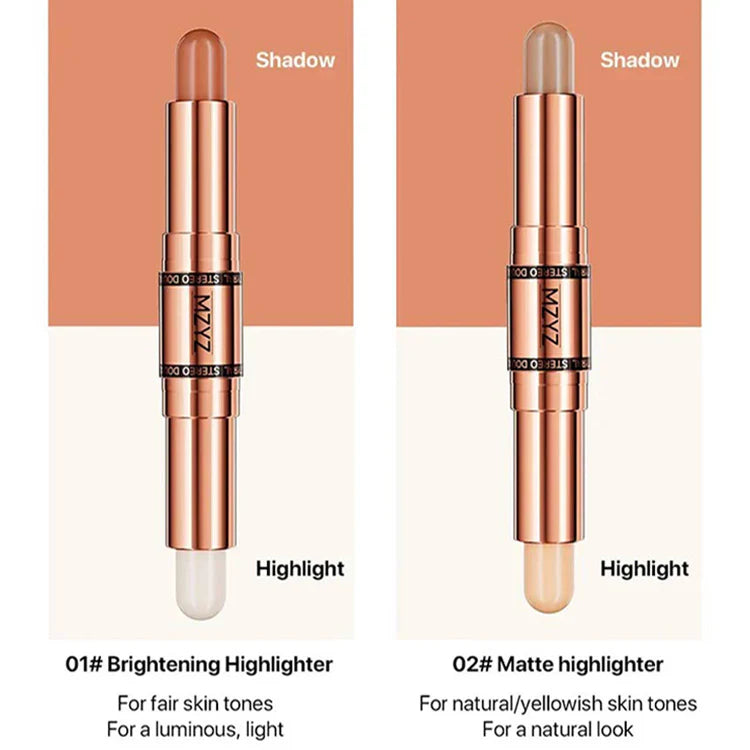 Natural Double-end Highlight Contour Stick "Authentic Korean product"