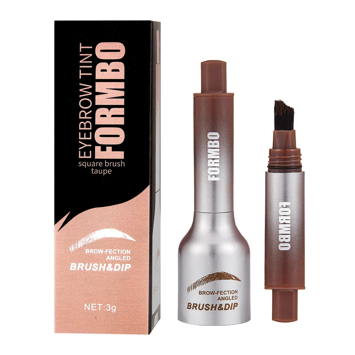 Brow-Fection Angled Brush & Dip Liquid Eyebrow Gel - Makeup and Cosmetic