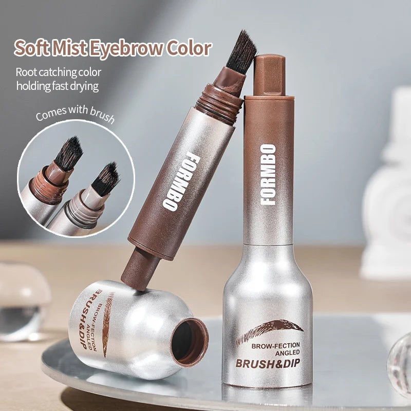 Brow-Fection Angled Brush & Dip Liquid Eyebrow Gel - Makeup and Cosmetic