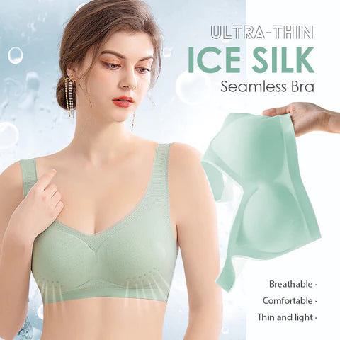 BREATHABLE-THIN ICE SILK SEAMLESS BRA